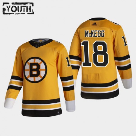 Kinder Eishockey Boston Bruins Trikot Greg McKegg 18 2020-21 Reverse Retro Authentic